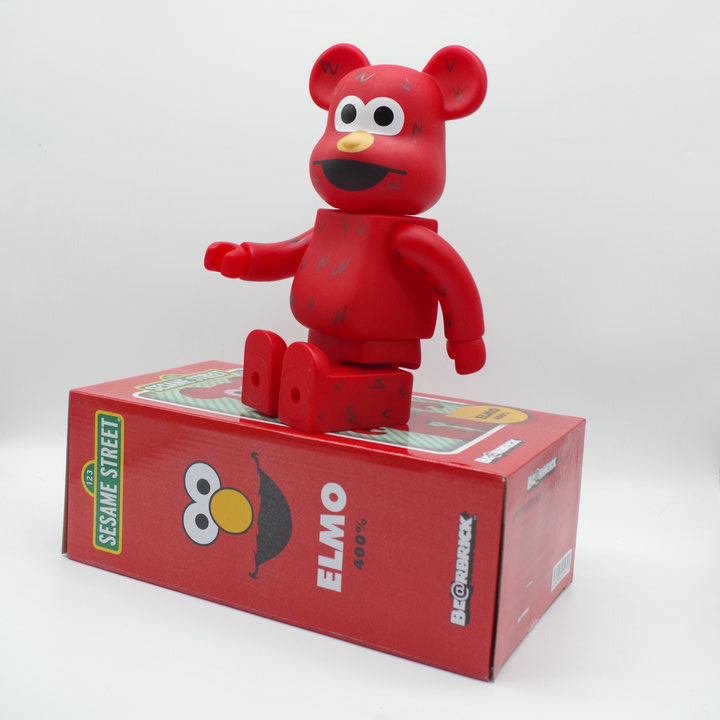 Игрушка BEARBRICK 400% Cookie Monster "Red" фото № 2
