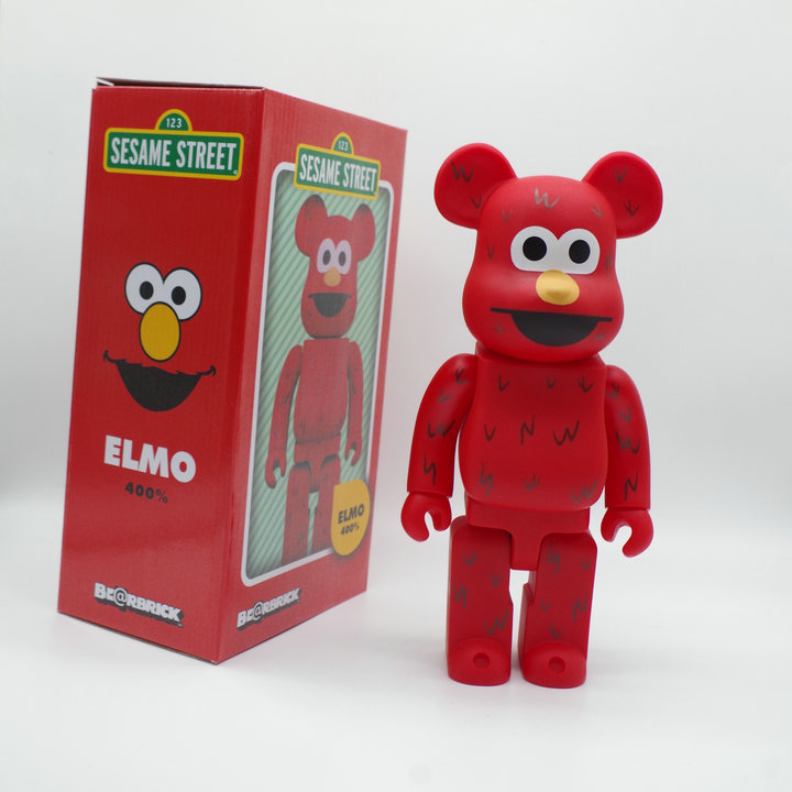 Игрушка BEARBRICK 400% Cookie Monster "Red" фото № 3