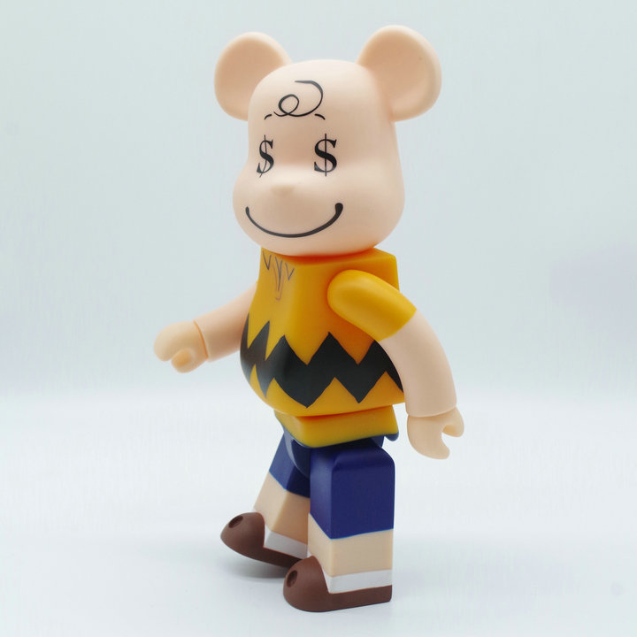 Игрушка BEARBRICK 400% Eyes in Dollars "Yellow" фото № 4