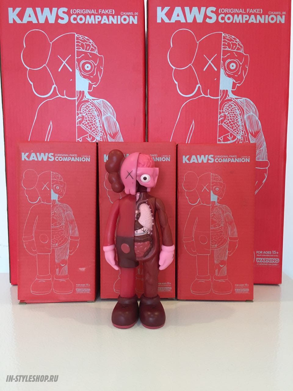 Игрушка KAWS Companion Flayed Dissected "Red" фото № 2