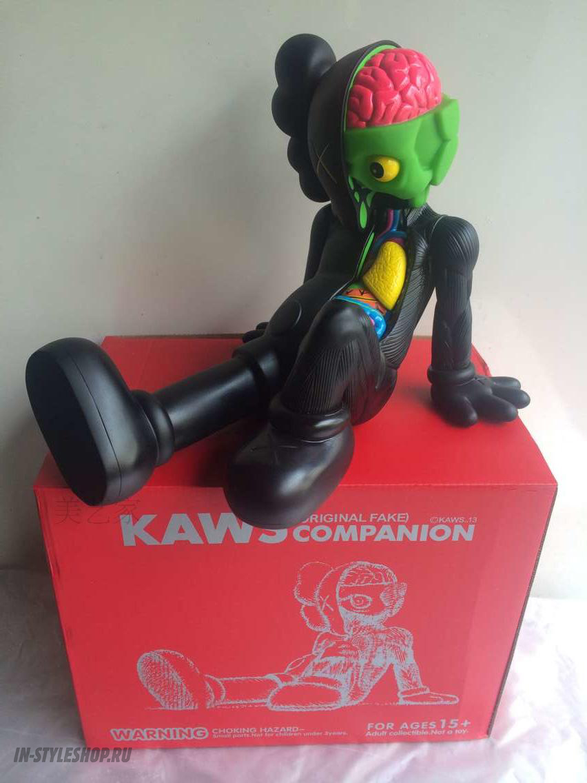 Игрушка Kaws Medicom Resting Place Companion "Black" фото № 3