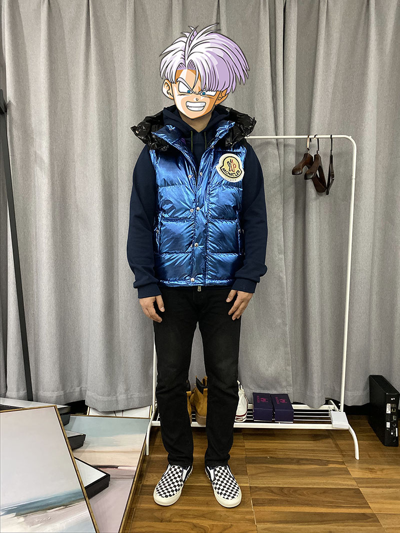 Жилетка Moncler x Palm Angles Big Label "Black/Blue" фото № 2