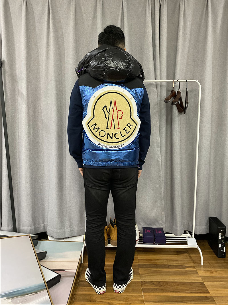 Жилетка Moncler x Palm Angles Big Label "Black/Blue" фото № 3