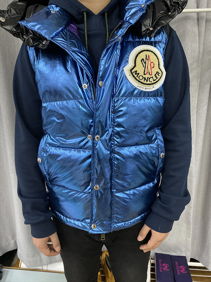 Жилетка Moncler x Palm Angles Big Label "Black/Blue" фото № 4