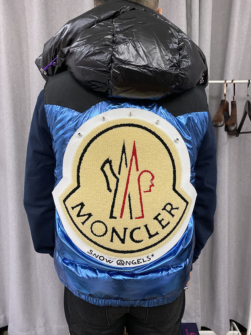 Жилетка Moncler x Palm Angles Big Label "Black/Blue" фото № 5