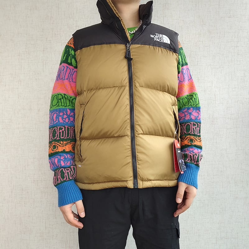 Жилетка The North Face Embroidery Logo "Brown/Black" фото № 3