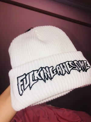 Зимняя шапка Fucking Awesome "White" фото № 2