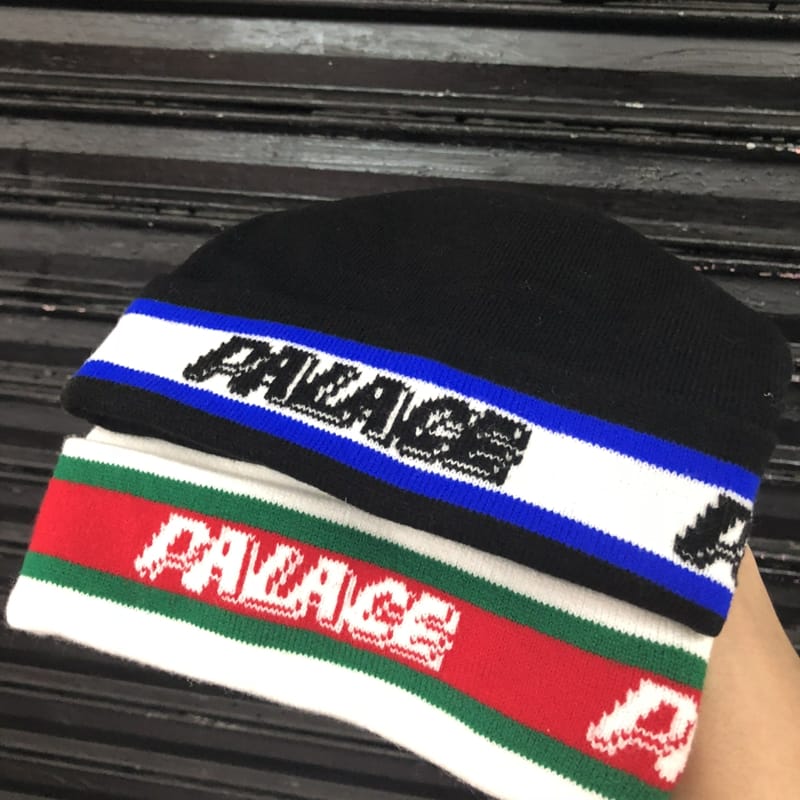 Зимняя шапка Palace 2 Colors Logo "Black" фото № 3