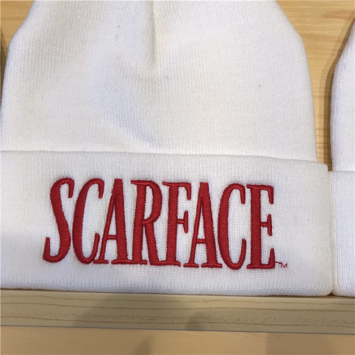 Зимняя шапка Supreme Scarface "White" фото № 2