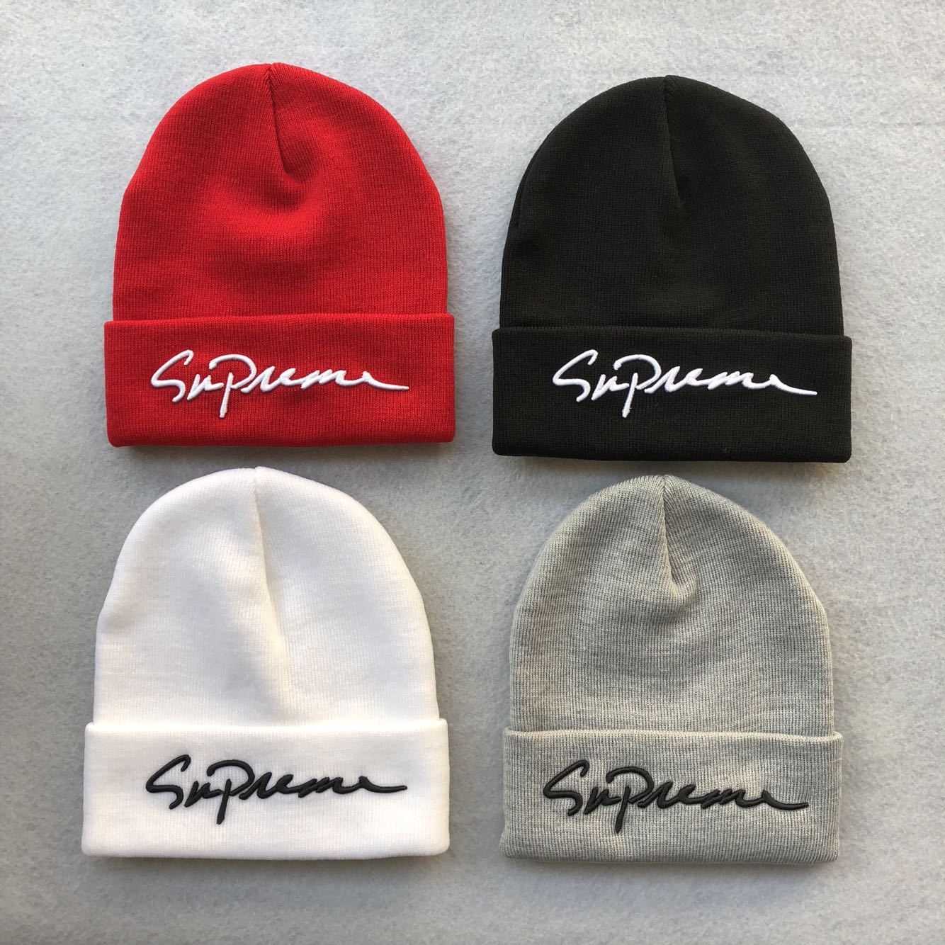 Зимняя шапка Supreme Classic Script "Black" фото № 2