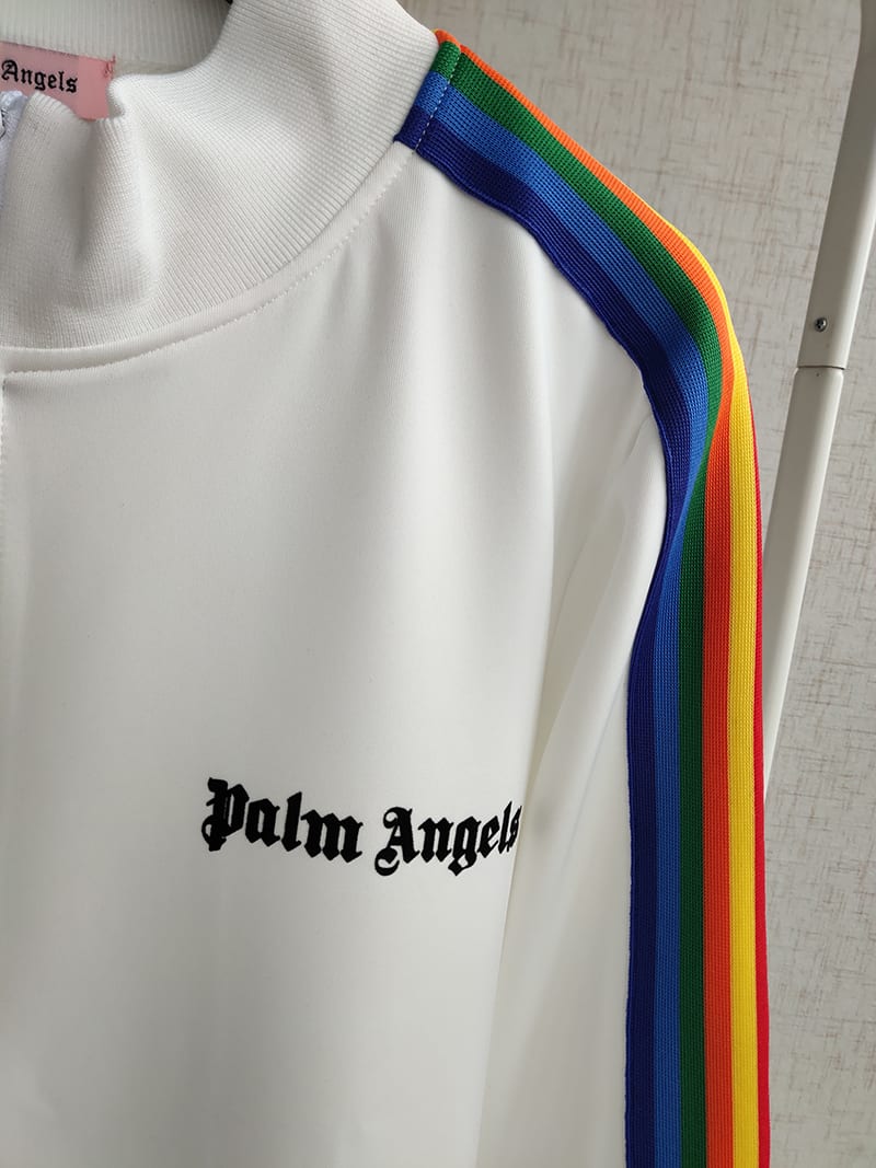 Олимпийка Palm Angels Small Logo "Rainbow/White" фото № 3