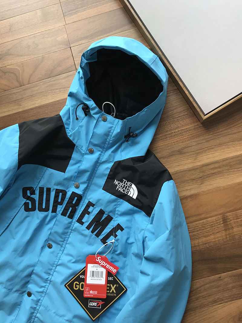 Куртка Supreme The North Face Arc Logo Mountain Parka "Blue" фото № 4