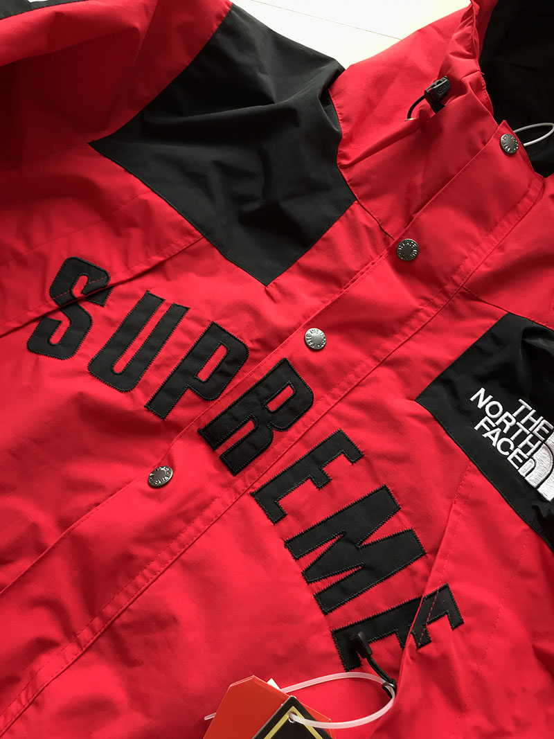 Куртка Supreme The North Face Arc Logo Mountain Parka "Red" фото № 6