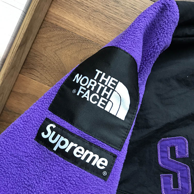 Флисовая Куртка Supreme The North Face Arc Logo Denali Fleece Jacket "Purple/Black" фото № 5