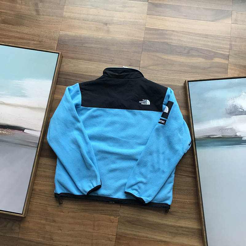 Флисовая Куртка Supreme The North Face Arc Logo Denali Fleece Jacket "Blue/Black" фото № 3
