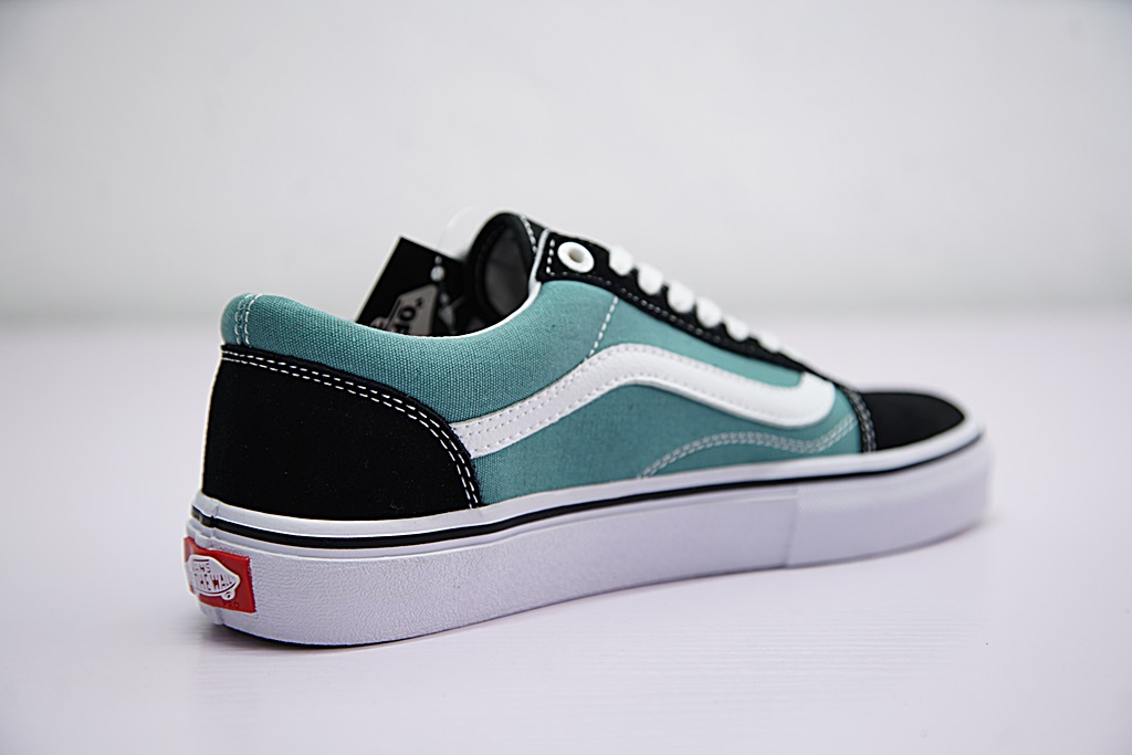 Vans Old Skool Pro "Black/Duck Green" фото № 4