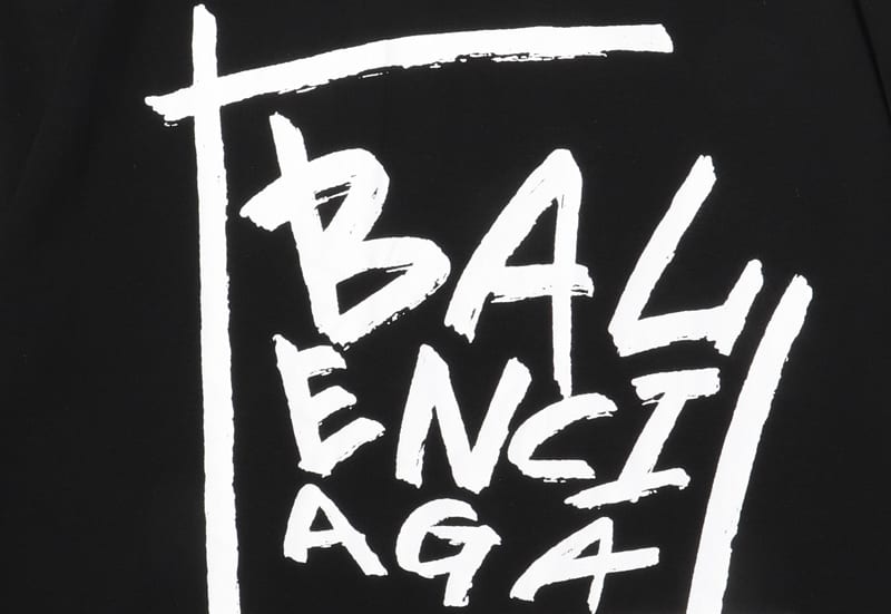 Футболка Balenciaga Graffiti "Black" фото № 5