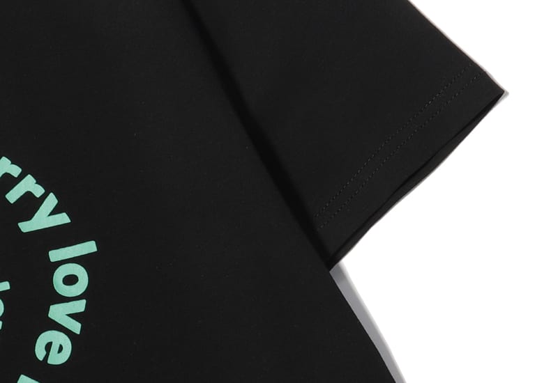 Футболка Burberry Fluorescent Love Logo "Black" фото № 4