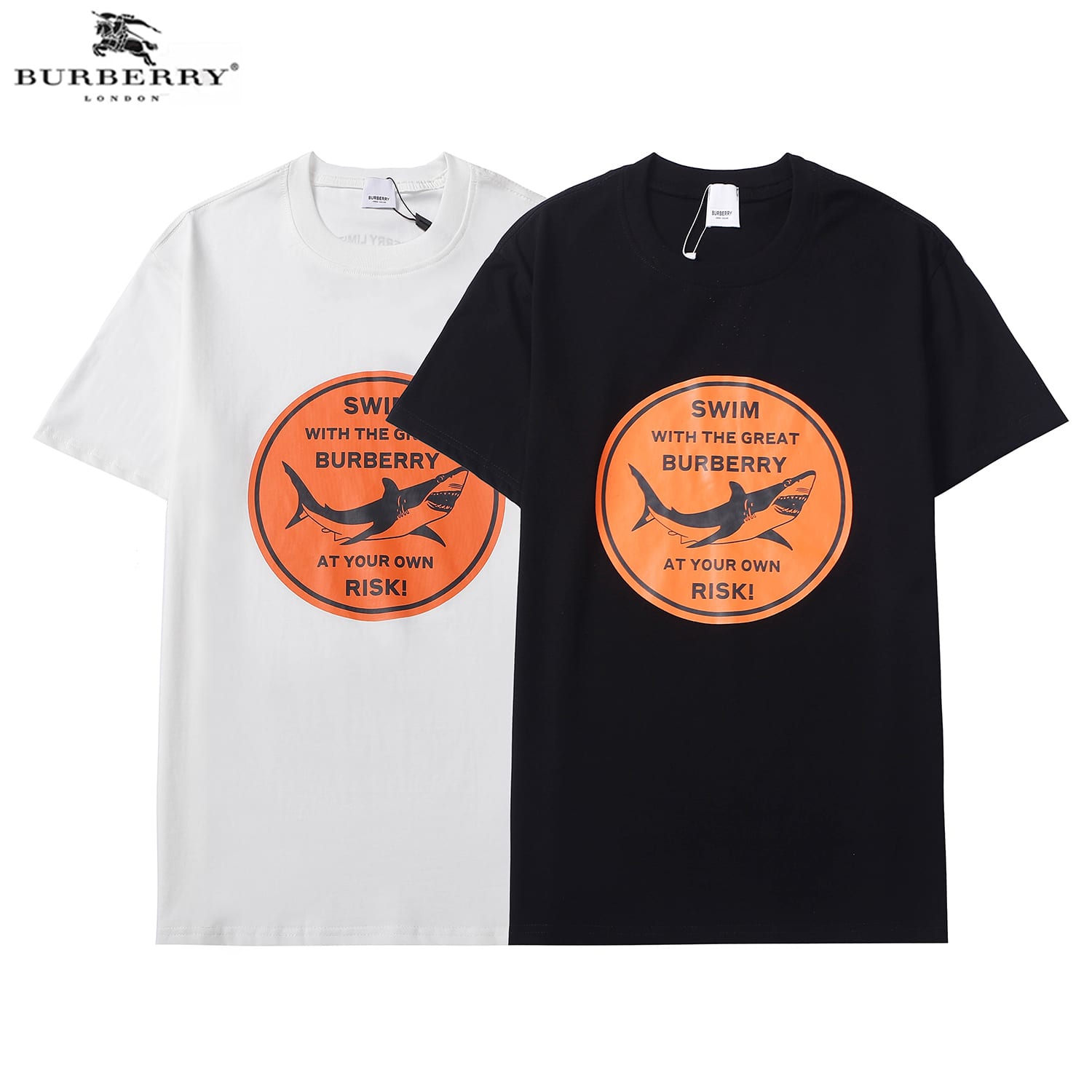 Футболка Burberry Shark Logo "Black" фото № 6