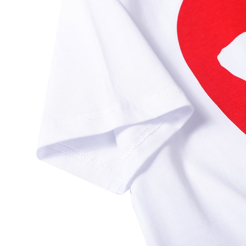 Футболка Comme des Garcons Play Big Red And Small Heart "White" фото № 5