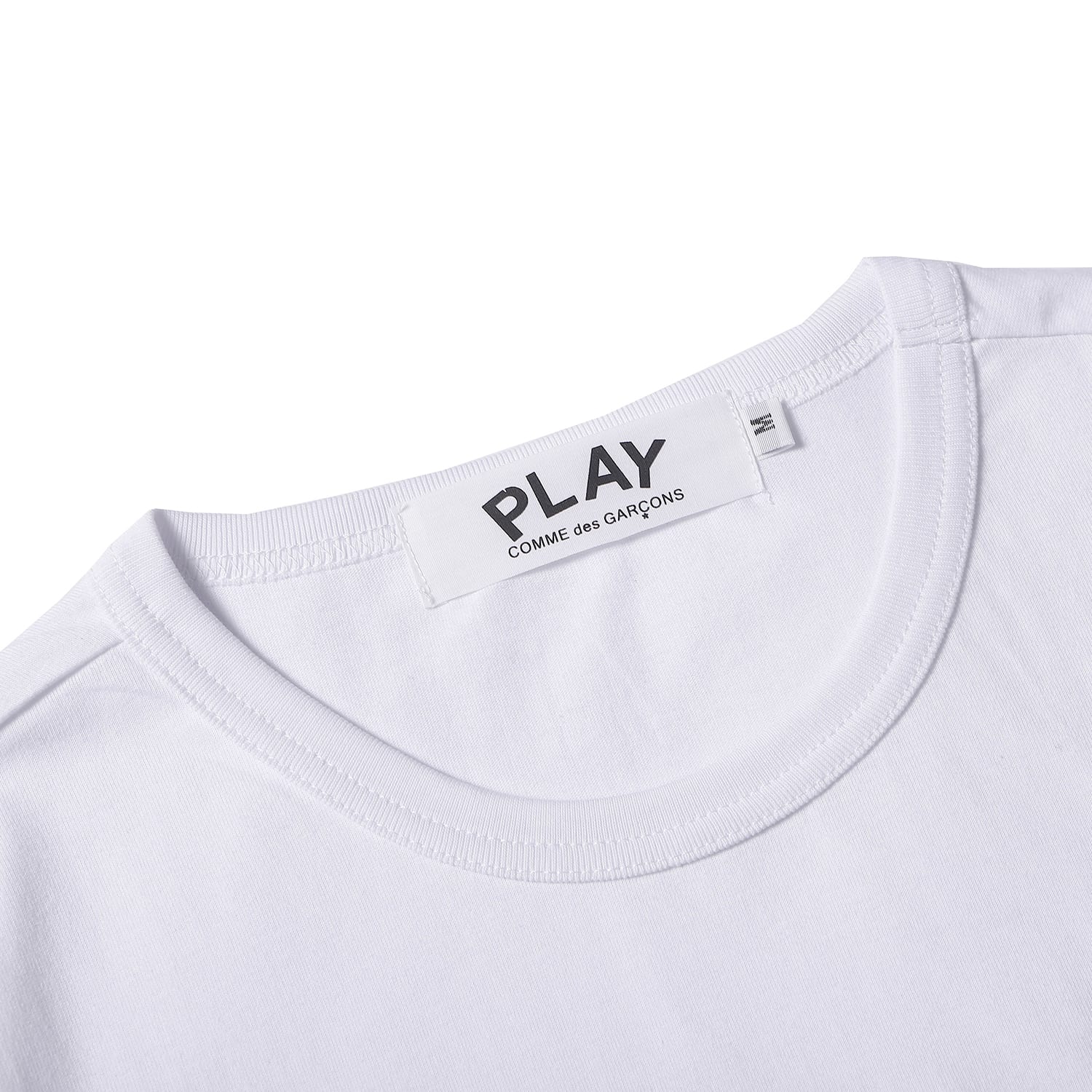 Футболка Comme des Garcons Play Small Hearts "White" фото № 3