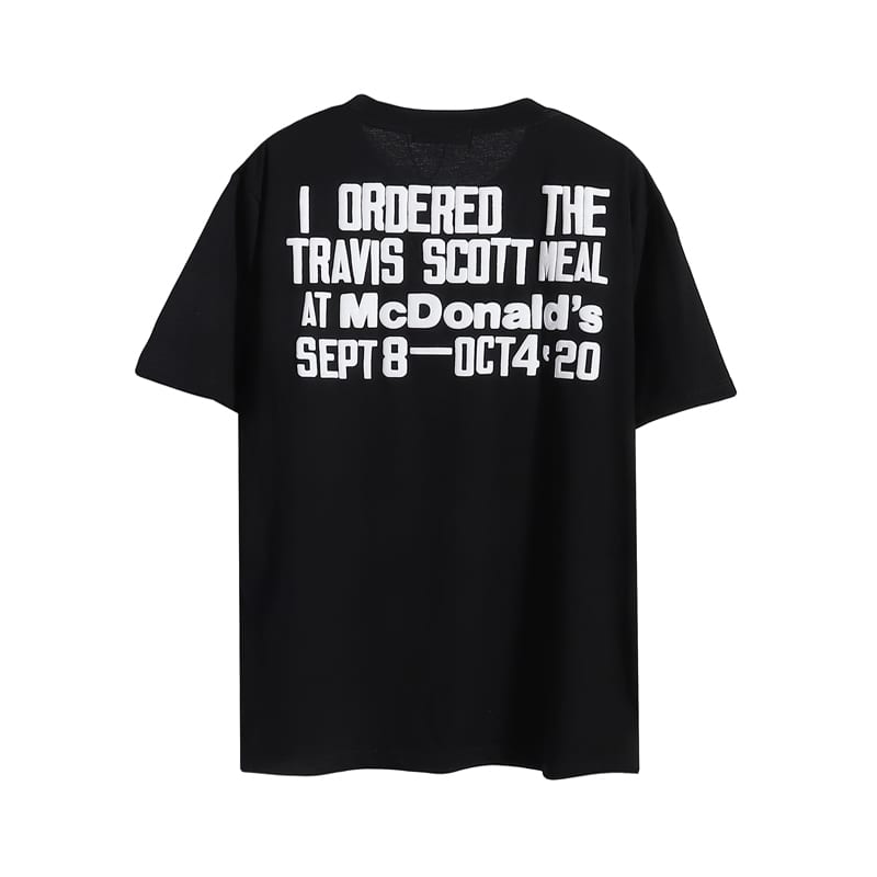 Футболка Cactus Jack Merch McDonalds Gamburger "Black" фото № 2