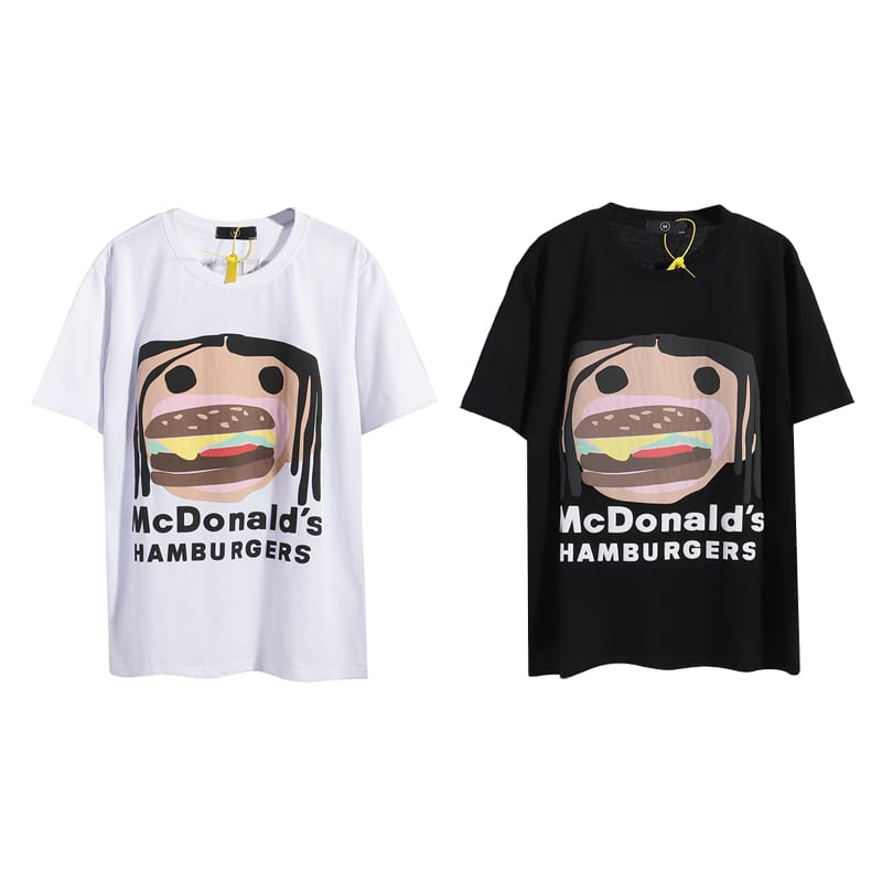 Футболка Cactus Jack Merch McDonalds Gamburger "Black" фото № 6
