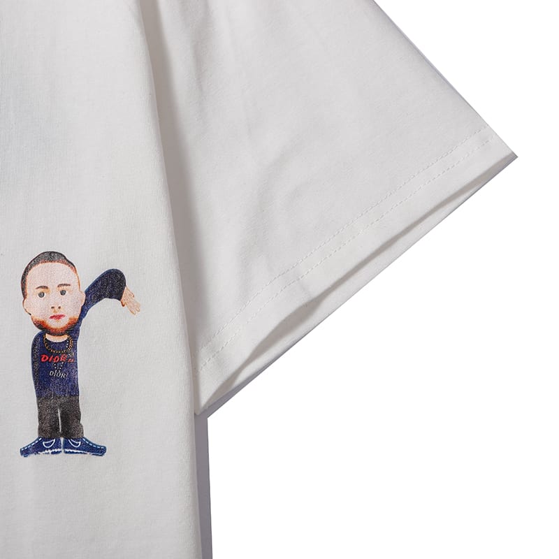 Футболка Dior Humorous Printing "Black" фото № 3