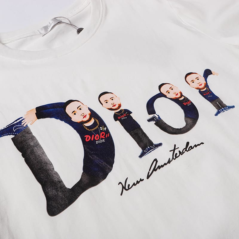 Футболка Dior Humorous Printing "Black" фото № 4