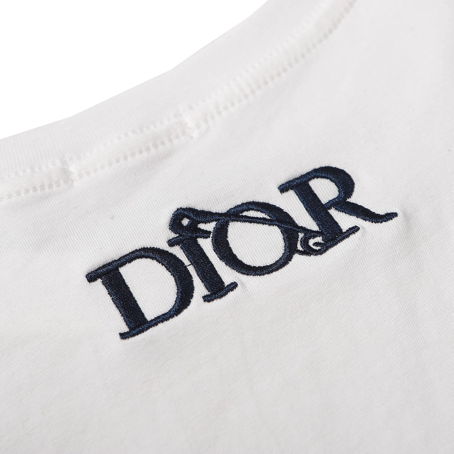 Футболка Dior Logo Embroidery "Black" фото № 3