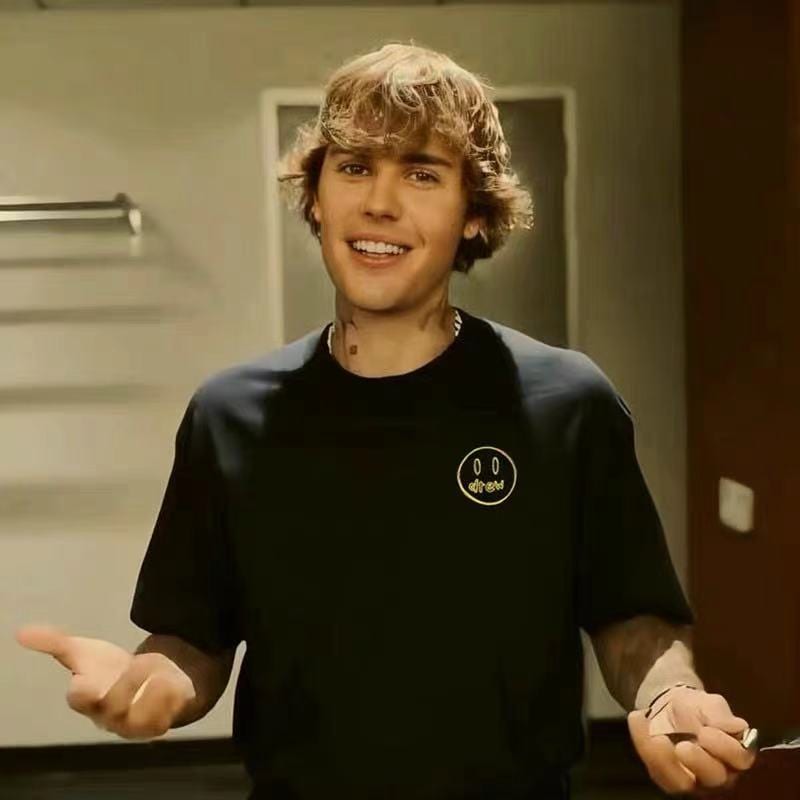 Футболка Drew Embroidery Smiley Face "Black" фото № 7