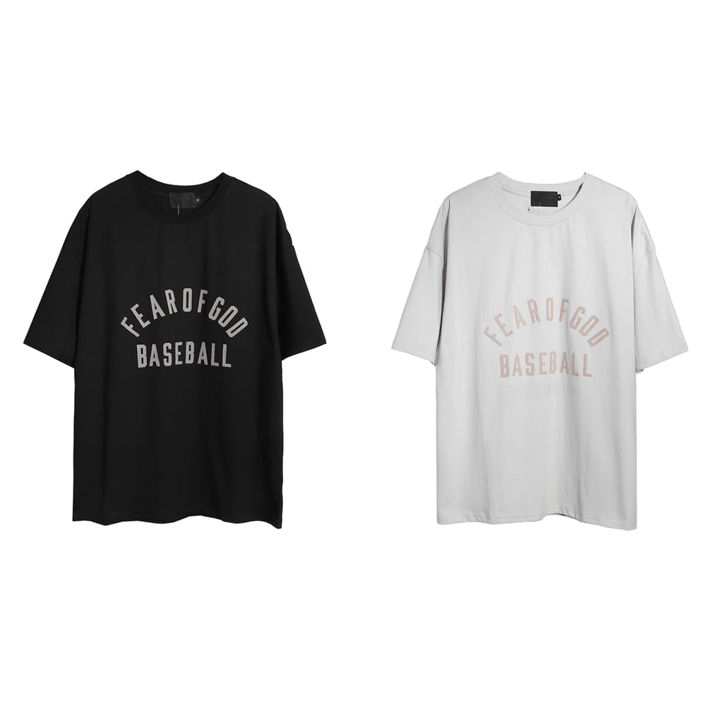 Футболка Fear Of God Baseball Big Print "White" фото № 6