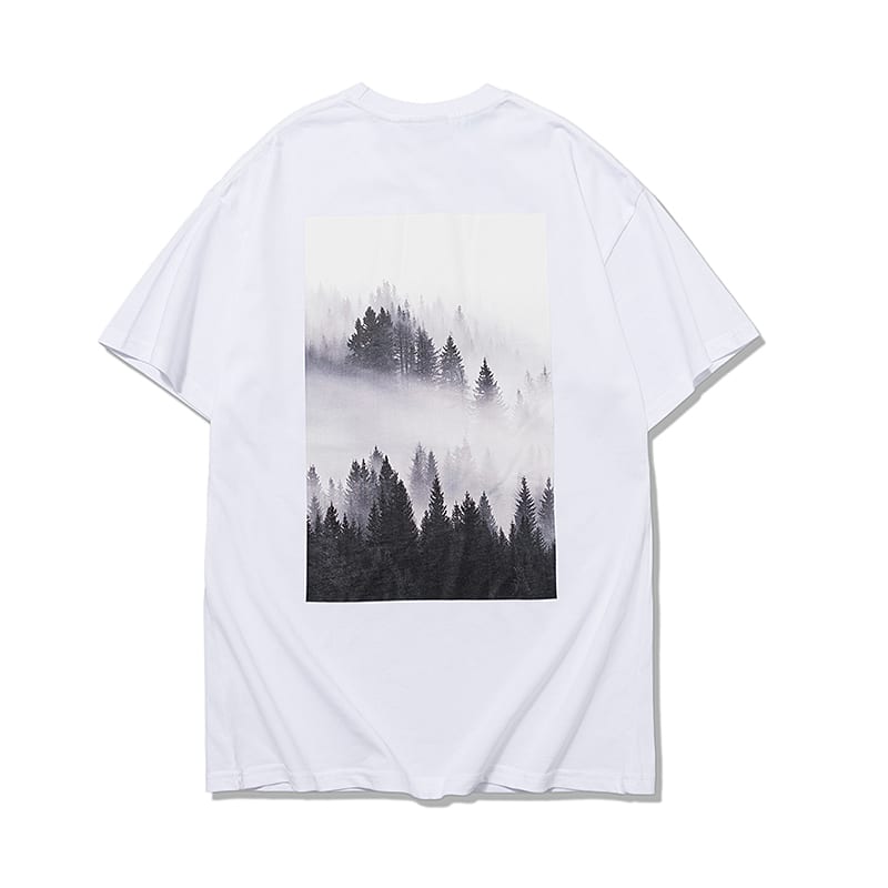 Футболка Fear Of God Forest Picture "White" фото № 2