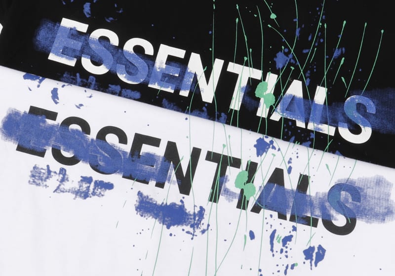 Футболка Fear Of God Paint Splash Ink "White" фото № 3