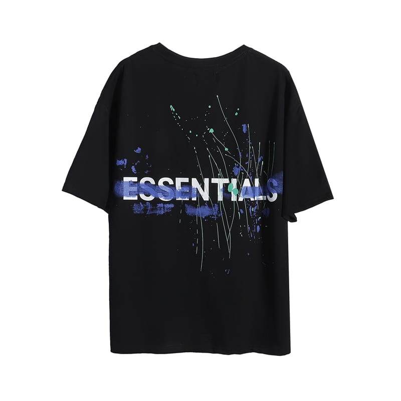 Футболка Fear Of God Paint Splash Ink "Black" фото № 2