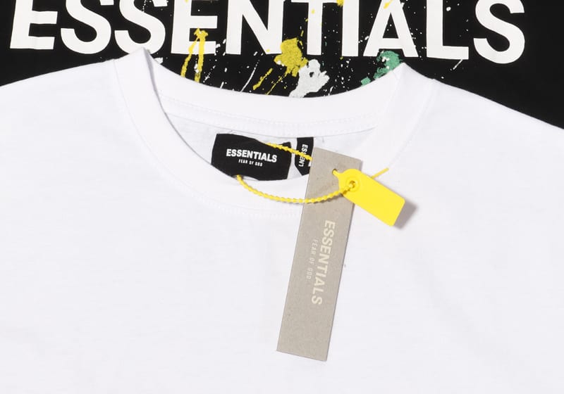 Футболка Fear Of God Graffiti Splash Ink "White" фото № 3