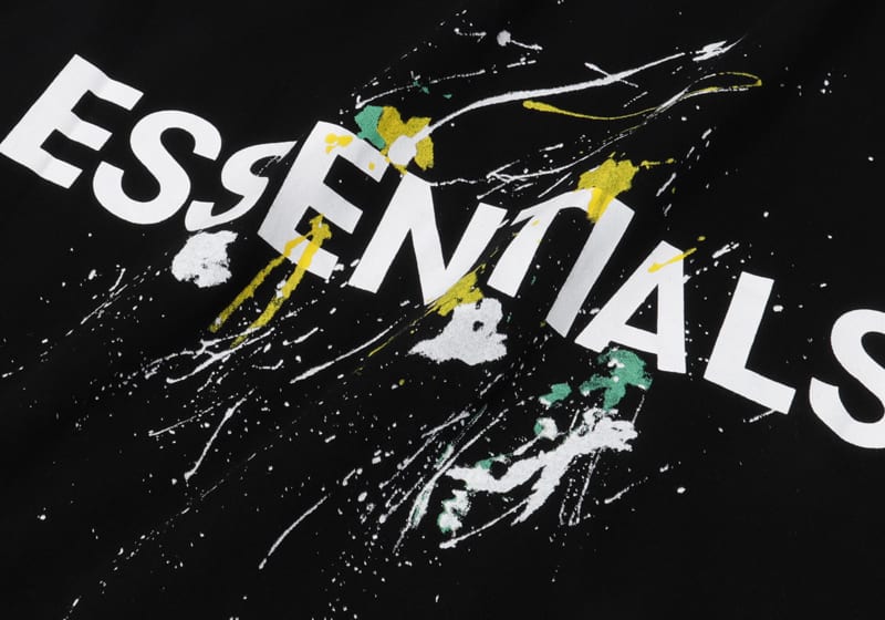 Футболка Fear Of God Graffiti Splash Ink "Black" фото № 3