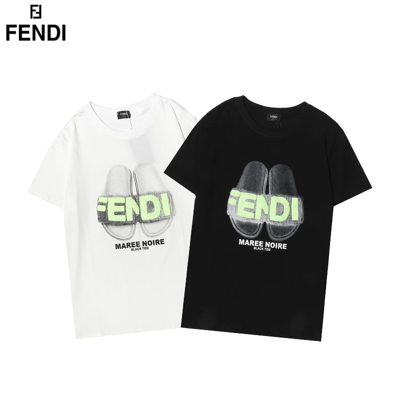 Футболка Fendi Maree Noire "White" фото № 3