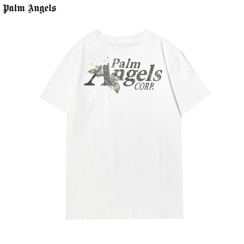 Футболка Palm Angels Floral A "White" фото № 2
