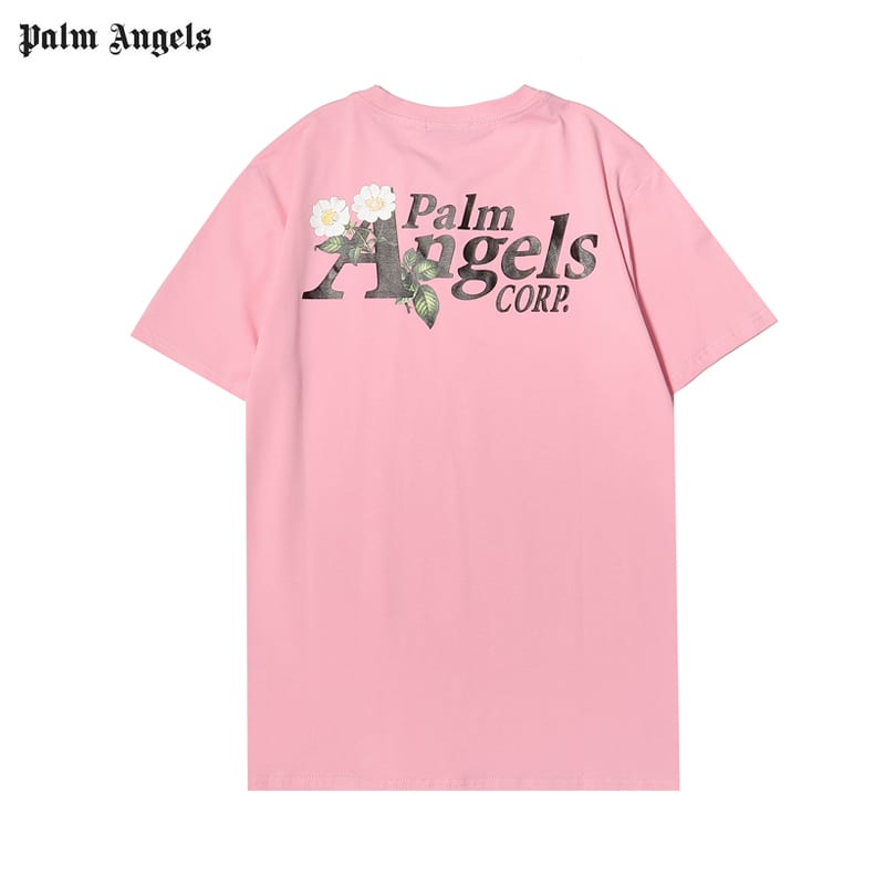 Футболка Palm Angels Floral A "Pink" фото № 2