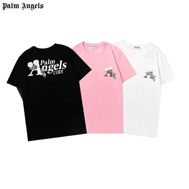 Футболка Palm Angels Floral A "Pink" фото № 4