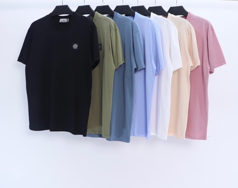 Футболка Stone Island Logo In Rhomb "Light Blue" фото № 3