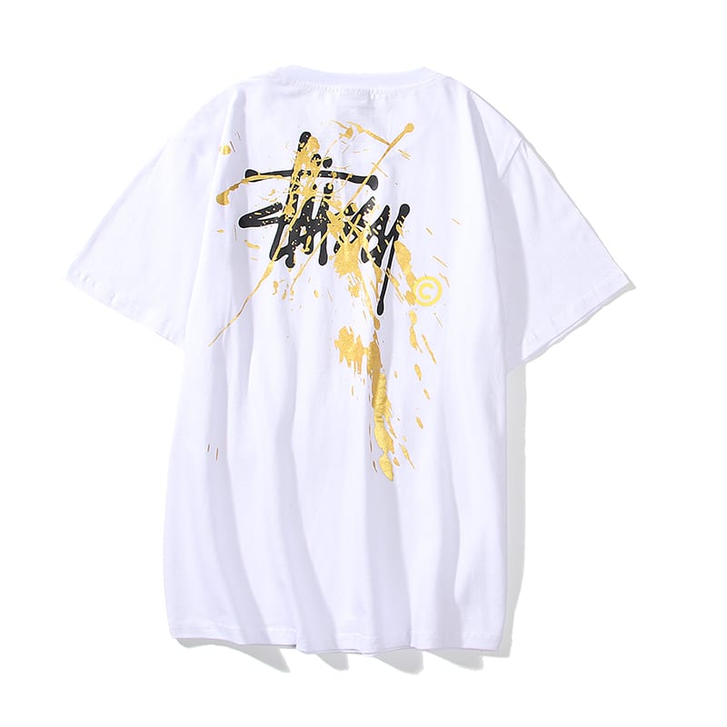 Футболка Stussy Splashing Ink "White" фото № 2