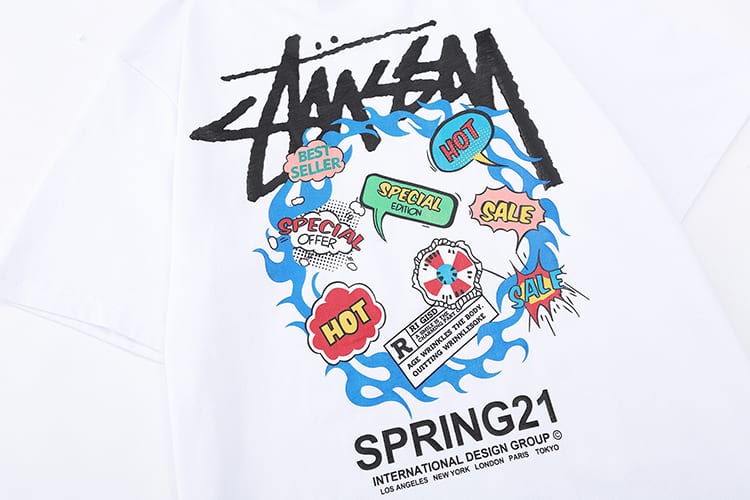 Футболка Stussy Big Logo "White" фото № 7