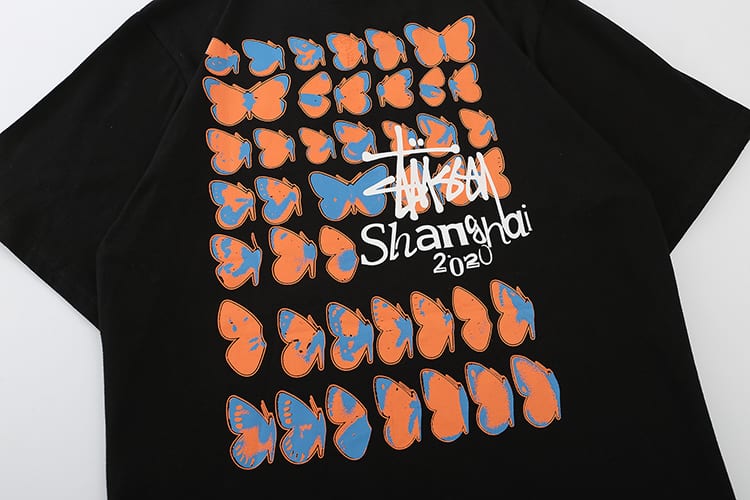 Футболка Stussy Butterfly "Black" фото № 5