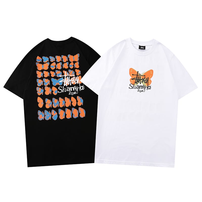 Футболка Stussy Butterfly "Black" фото № 6