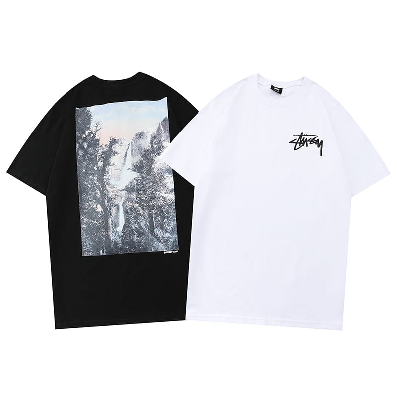 Футболка Stussy Tree Mountain "Black" фото № 6
