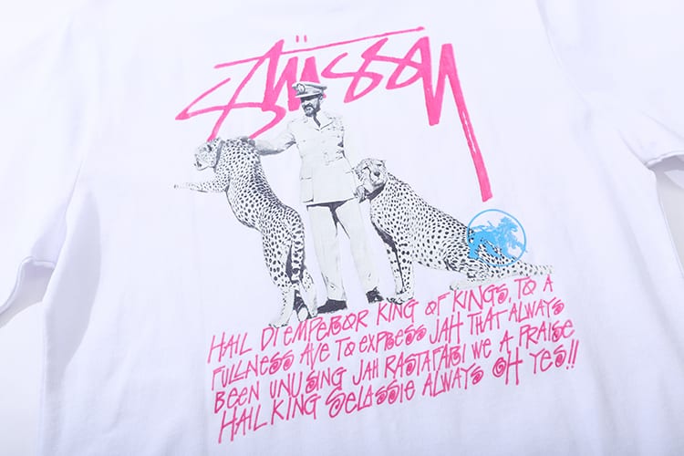 Футболка Stussy Two Leopard "White" фото № 5