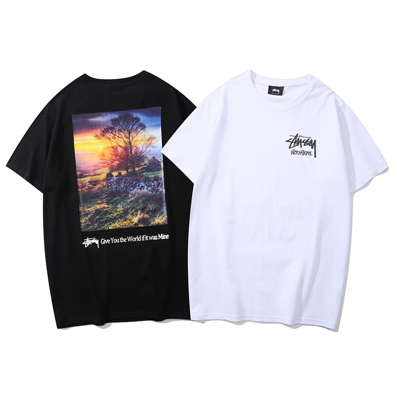 Футболка Stussy Cliff At Sunset "White" фото № 6