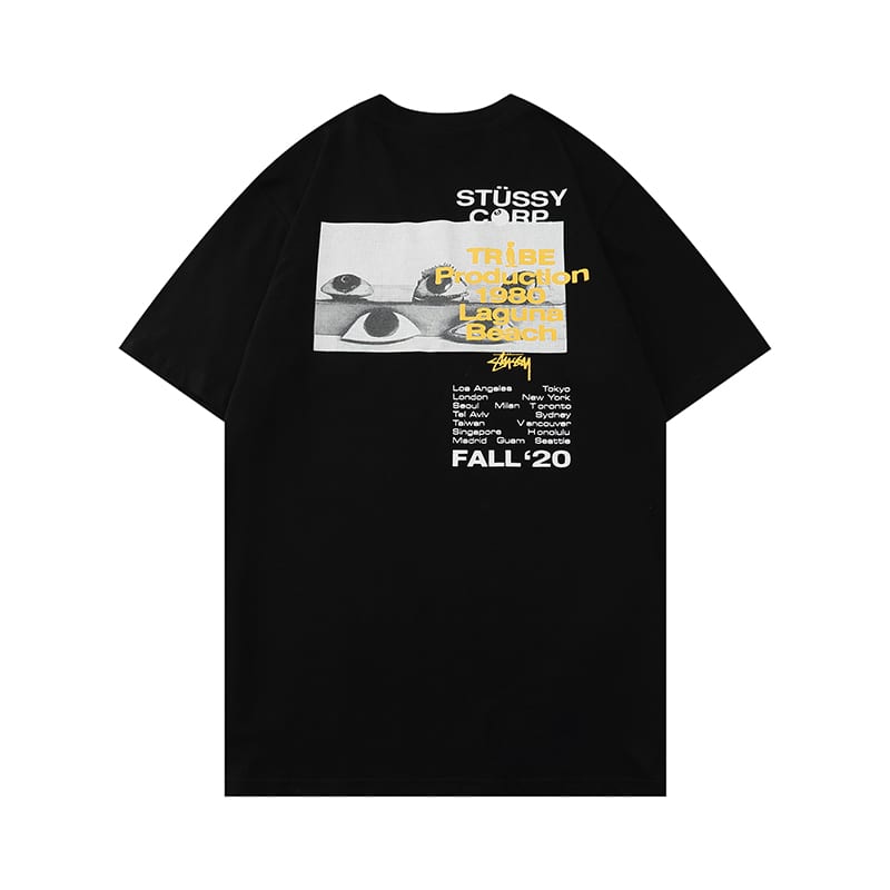 Футболка Stussy Big Eyes "Black" фото № 2